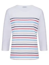 Shirt Rundhals-Ausschnitt Peter Hahn weiss