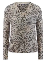 V-Alpaka-Pullover BASLER beige