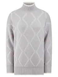 Long-Strickpullover BASLER grau