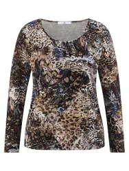 Rundhals-Shirt Emilia Lay beige