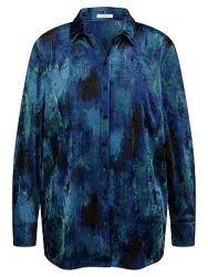 Samt-Hemd Emilia Lay blau