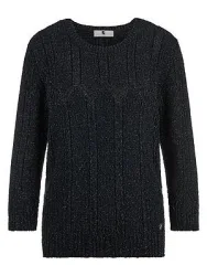 Rundhals-Pullover ­3/4-Arm Emilia Lay blau