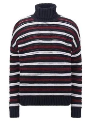 Rollkragen-Pullover DAY.LIKE blau