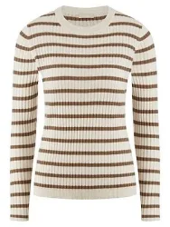 Rundhals-Pullover Kaschmir Peter Hahn weiss