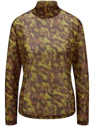 Stehkragen-Shirt BASLER gelb