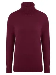 Rollkragen-Pullover aus 100% Premium-Kaschmir Peter Hahn rot