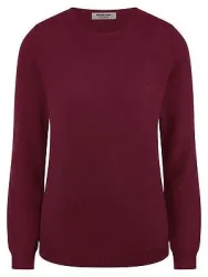 Rundhals-Pullover aus 100% Premium-Kaschmir Peter Hahn rot