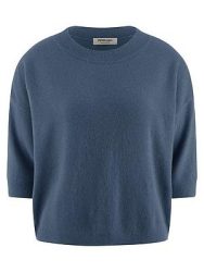 Rundhals-Pullover aus 100% Kaschmir Peter Hahn blau