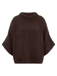 Pullover 3/4-Arm aus Schurwolle und Kaschmir include braun