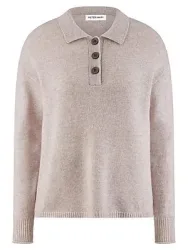 Polo-Pullover Kaschmir Peter Hahn beige
