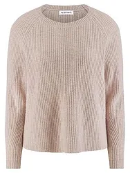Rundhals-Pullover Kaschmir Peter Hahn beige