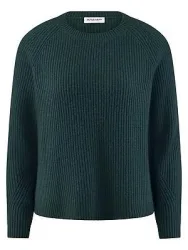 Rundhals-Pullover Kaschmir Peter Hahn grün