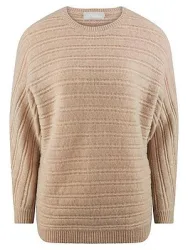 Rundhals-Pullover Kaschmir include beige