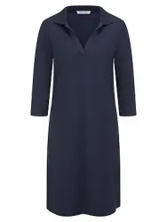 Polo-Kleid 3/4-Arm Peter Hahn blau