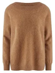 Pullover U-Boot-Ausschnitt aus 100% Kaschmir Peter Hahn braun