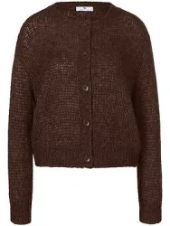 Strickjacke überschnittener Schulter Peter Hahn braun