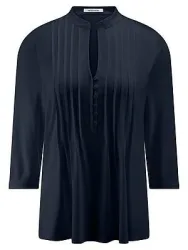 Jerseybluse Peter Hahn blau
