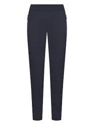Knöchellange Slim Fit-Jersey-Hose Raffaello Rossi blau
