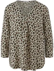 Bluse V-Ausschnitt Peter Hahn beige