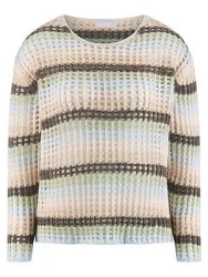 Rundhals-Pullover Kaschmir include multicolor