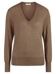 V-Pullover Peter Hahn braun
