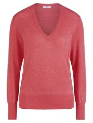 V-Pullover Peter Hahn rot