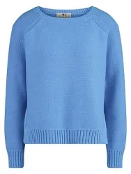 Rundhals-Pullover Peter Hahn blau