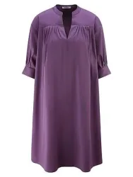 Kleid überschnittener Schulter Peter Hahn lila
