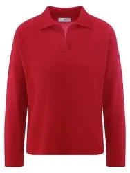 Polo-Pullover Peter Hahn rot