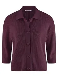 Strickjacke 3/4-Arm Peter Hahn lila