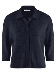 Strickjacke 3/4-Arm Peter Hahn blau
