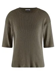 Rundhals-Pullover aus 100% SUPIMA-Baumwolle Peter Hahn grün