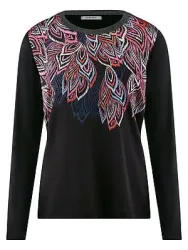 Blusen-Shirt Peter Hahn schwarz