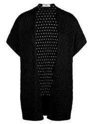 Strickweste Peter Hahn schwarz