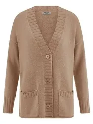 Strickjacke aus 100% Premium-Kaschmir Peter Hahn braun
