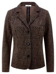 Jersey-Blazer Peter Hahn blau
