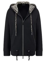 Kapuzen-Sweatjacke Peter Hahn schwarz