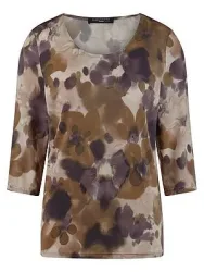 Rundhals-Shirt Fadenmeister Berlin beige