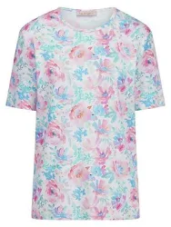 Shirt Rundhals-­Ausschnitt Hautnah multicolor