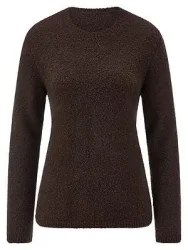 Rundhals-Pullover Fadenmeister Berlin braun