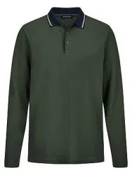 Langarm-Polo-Shirt Louis Sayn grün