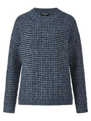Rundhals-Pullover Fadenmeister Berlin blau