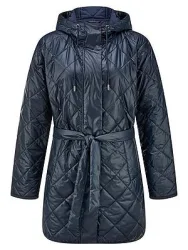 Long-Steppjacke Peter Hahn blau