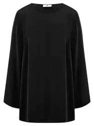 Long-Bluse zum Schlupfen Peter Hahn schwarz