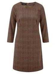 Kleid 3/4-Arm Fadenmeister Berlin braun