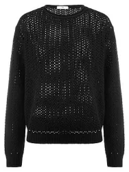 Rundhals-Pullover Peter Hahn schwarz