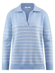 Polo-Pullover Peter Hahn blau