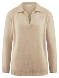 Polo-Pullover Peter Hahn beige