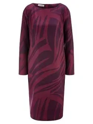 Kleid Rundhals-Ausschnitt Uta Raasch rot