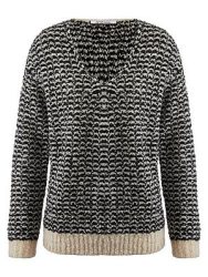 V-Pullover tiefem Ausschnitt Peter Hahn beige